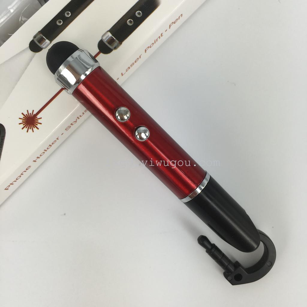 手机支架触摸笔 五合一功能 红激光 验钞灯 LED灯细节图