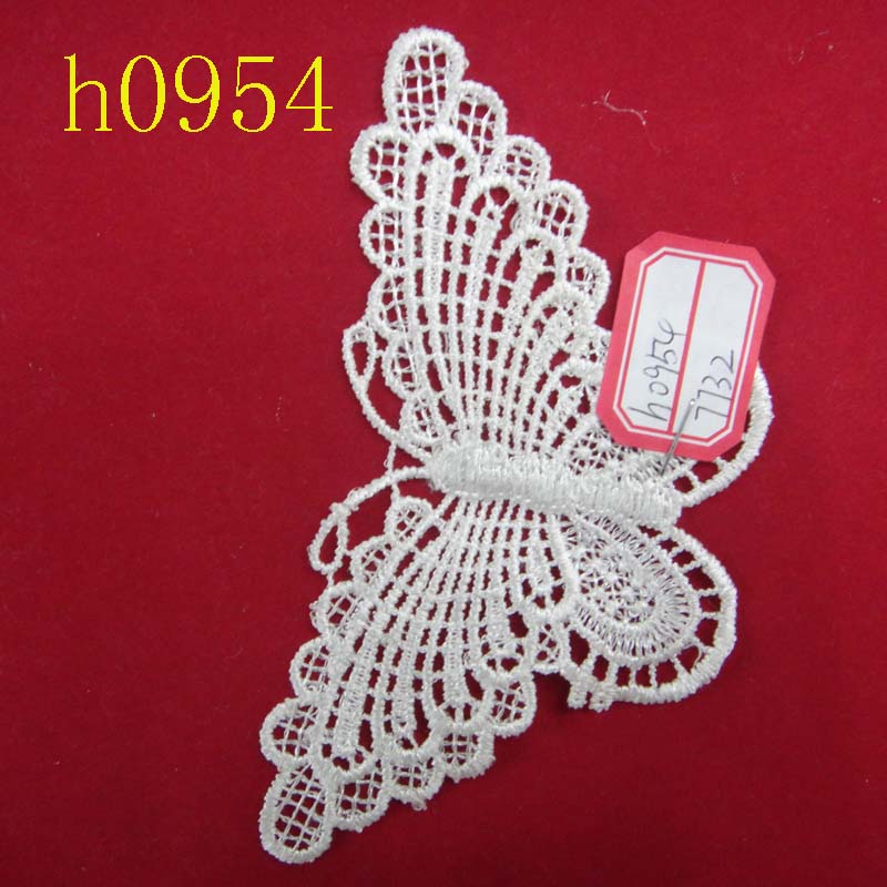 Factory direct sales of water-soluble embroidery lace for lace clothing accessories Application Scenario
