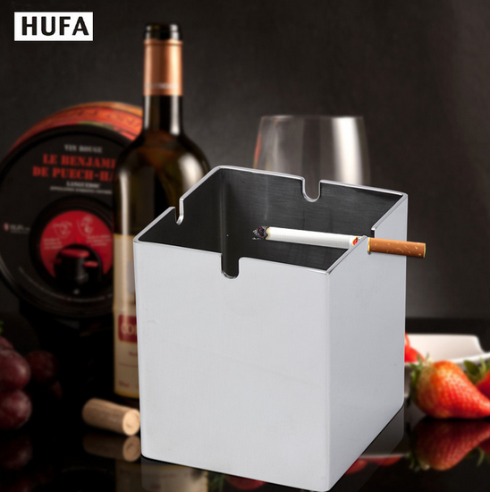 酒店用品 加高正方形烟灰缸 烟缸细节图