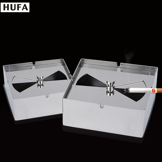 酒店用品 方形旋转烟灰缸 烟缸产品图