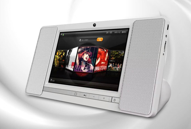 新款智能多媒体互联网低音炮平板音箱 蓝牙FM wifi 触屏图