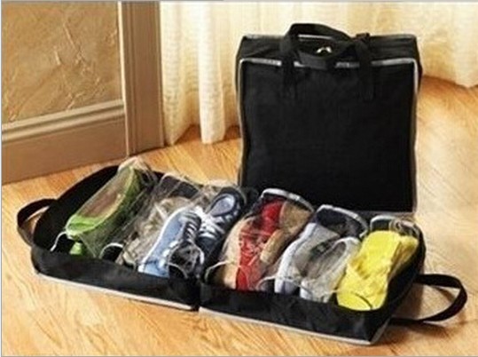 直销批发Shoe Tote无纺布收纳鞋袋盒 旅游专用居家整理产品图
