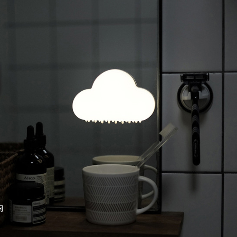 Cloud night light usb charging voice-controlled small lamp cloud shape sensor eye protection lamp