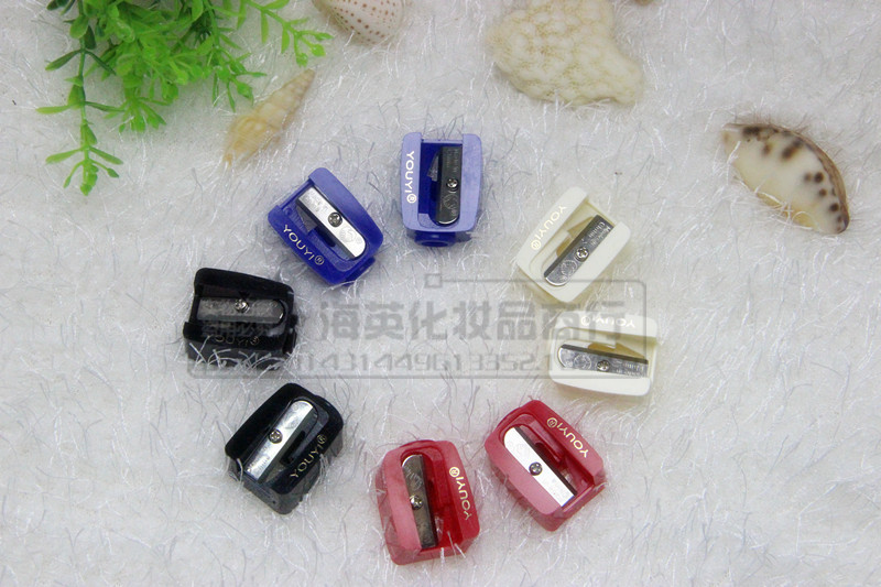 批发上海友谊代理 单孔化妆笔卷笔刀 眼线笔刀 眉笔刀 削笔器细节图