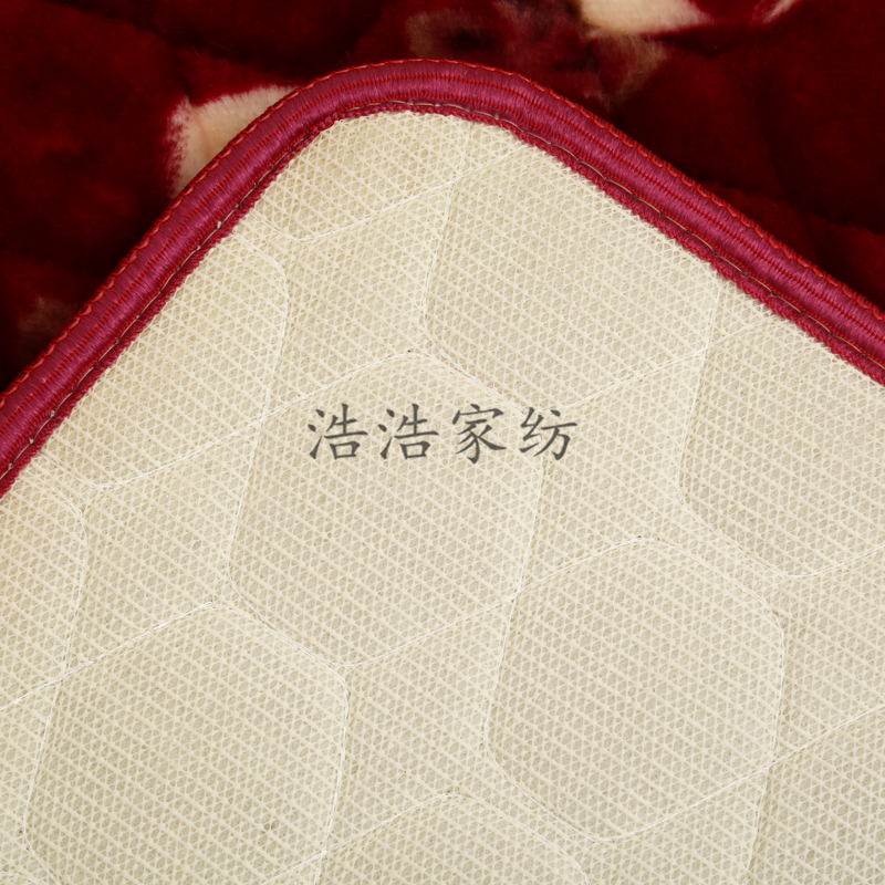 Patterned Microfiber Polyester Bed Mat Specification drawing