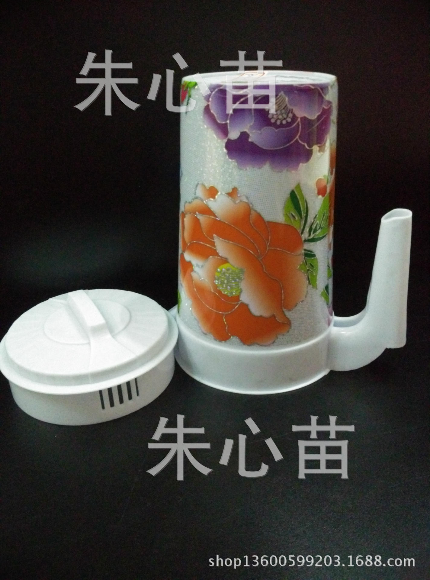 塑料冷水壶 茶水壶 耐热可拆洗大容量 凉水壶 带盖产品图