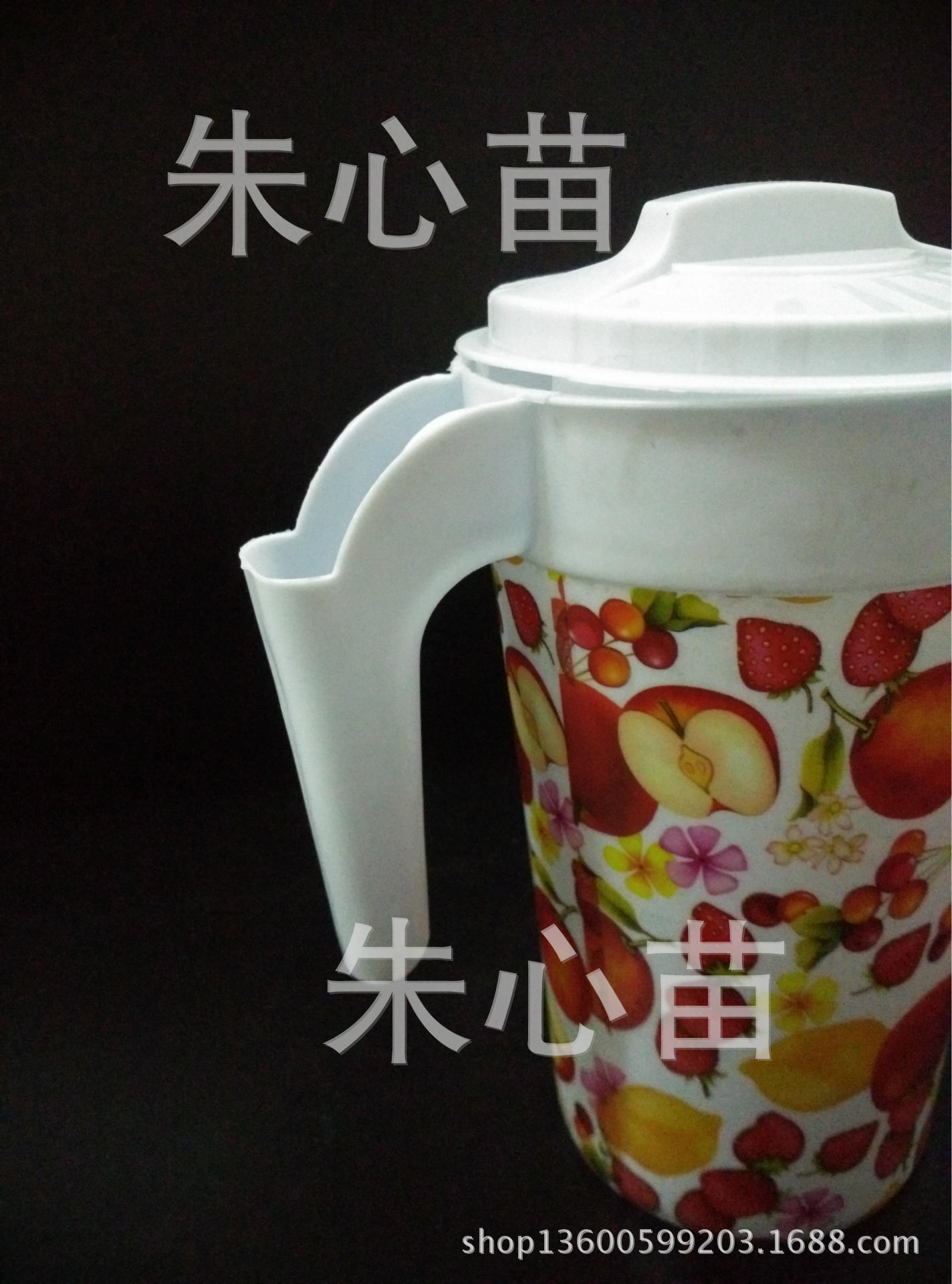 塑料冷水壶 茶水壶 耐热可拆洗大容量 凉水壶 带盖细节图