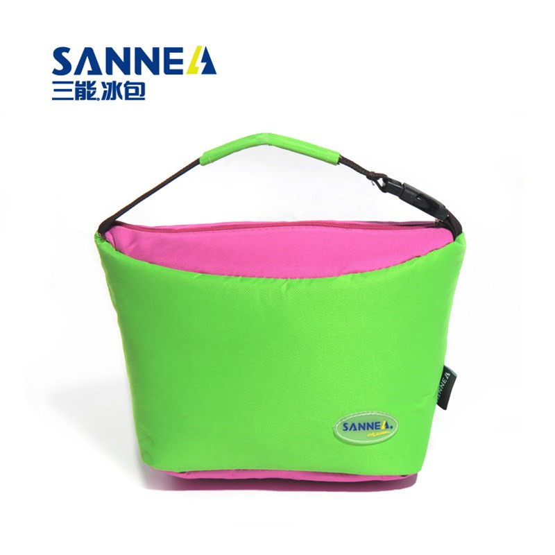 三能现货批发 乐扣饭盒包撞色保温便当包面料环保加厚