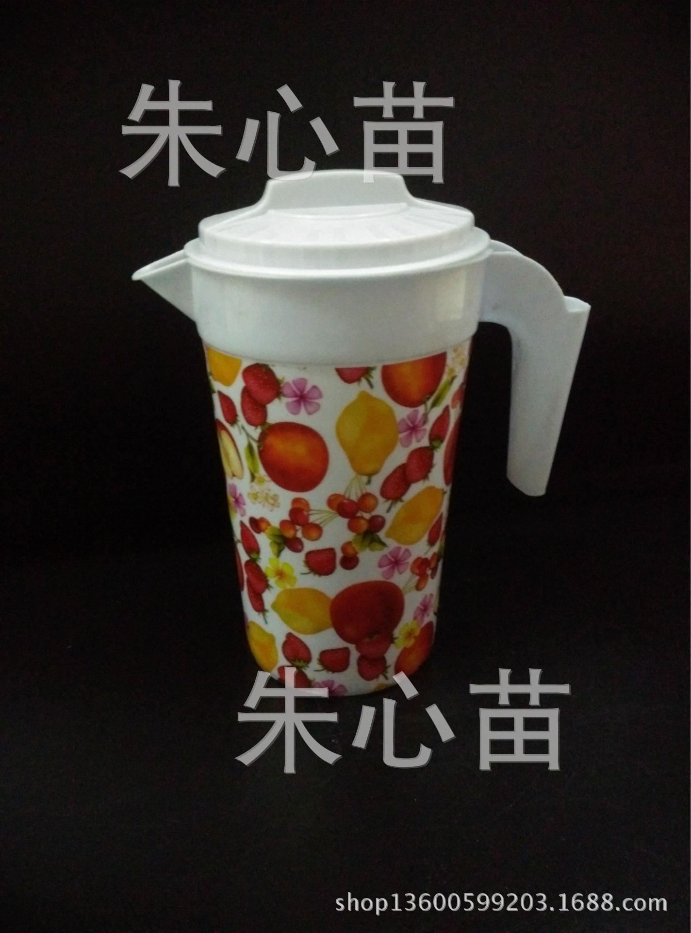 塑料冷水壶 茶水壶 耐热可拆洗大容量 凉水壶 带盖
