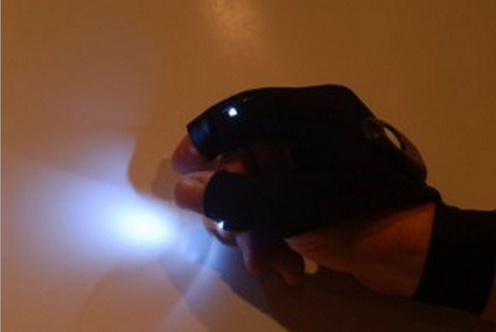 GLOVELITE夜光运动手套 汽车修理照明手套 钓鱼户外产品图