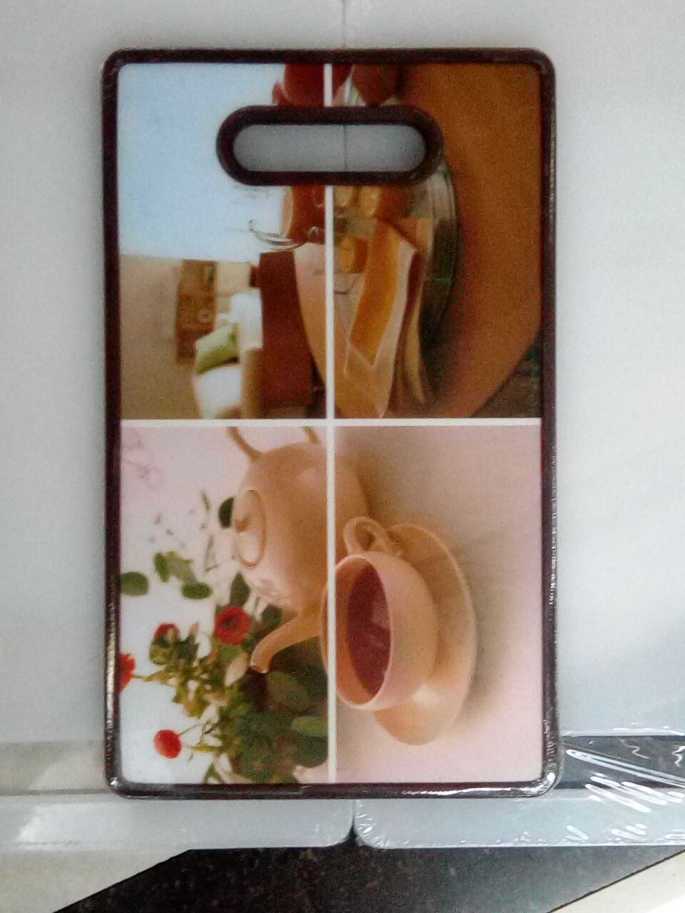 H811 3D plastic cutting board European and American style home cutting board high-grade clean cutting board