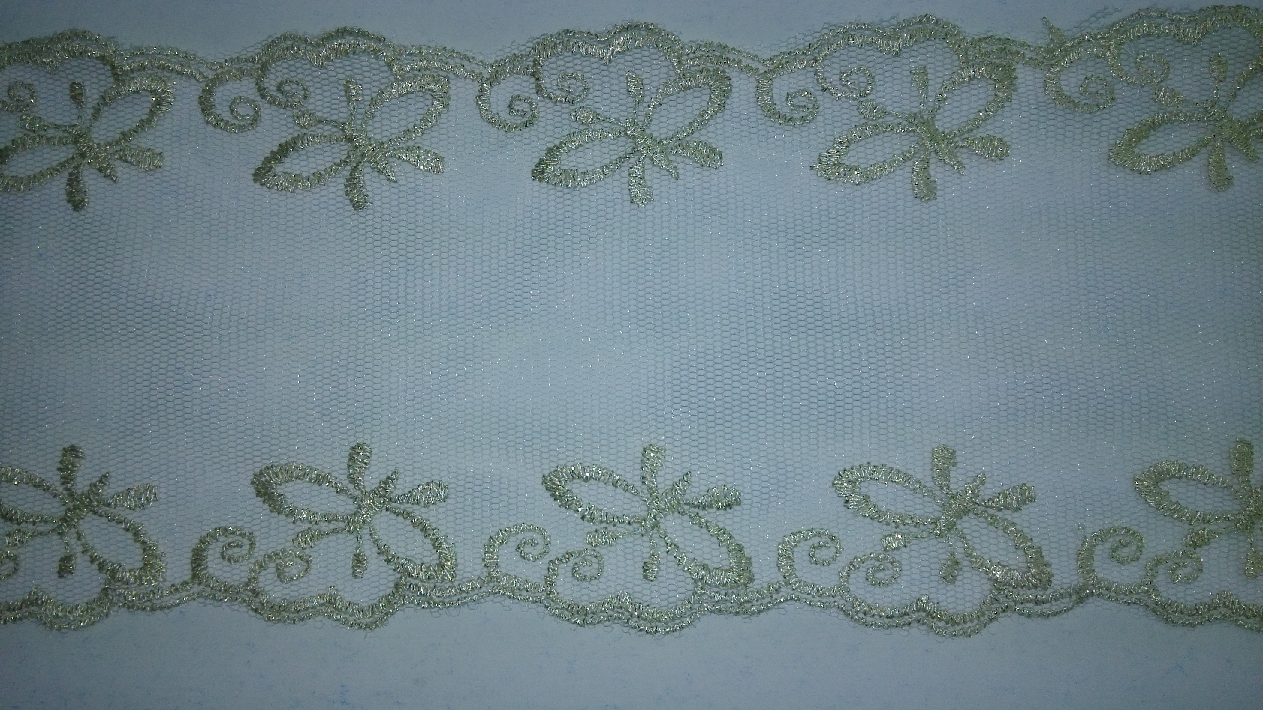 Golden thread butterfly lace fashionable hair flower lace scarf Lace sleeve mask lace