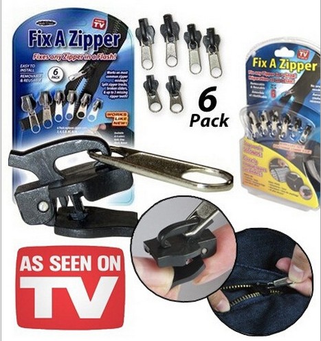 Fix A Zipper6TV zipper head 6 universal zipper head OPP bag