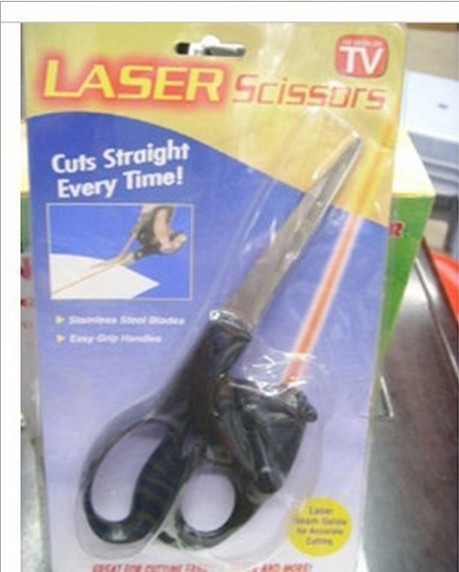 Laser Scissors TV home infrared laser scissors function