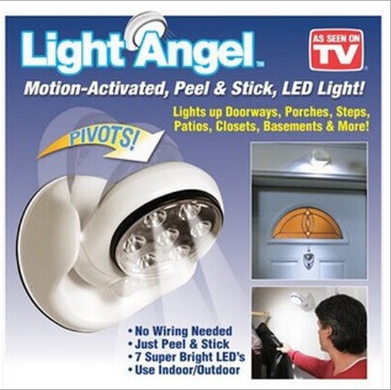 New TV360-degree rotating LED Light Angel automatic sensor lamp