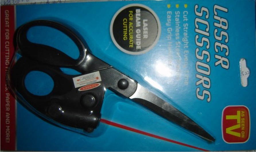 laser scissors TV家用红外线激光剪刀多功能细节图