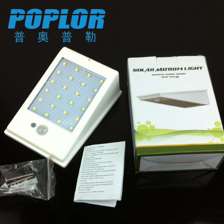 LED solar wall light 5W human body sensing garden light Wall light Outdoor light non-electric light waterproof