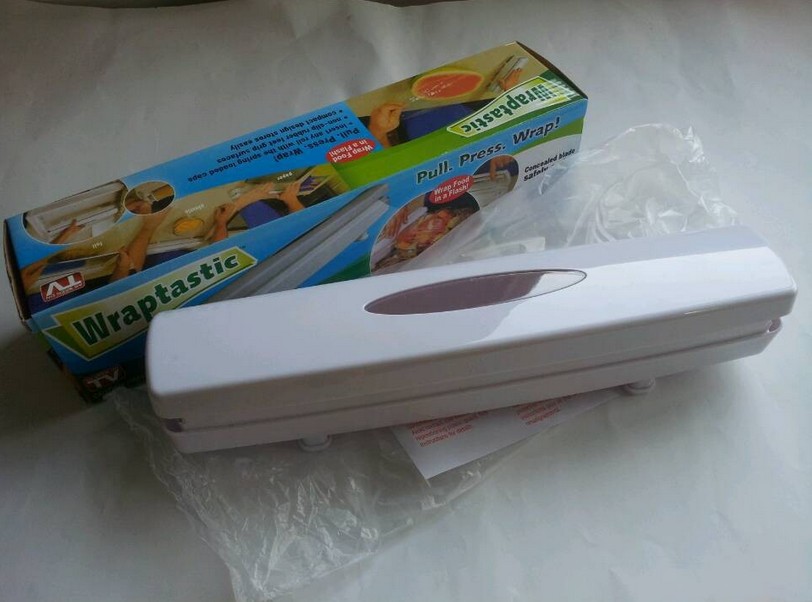 Life practical TV new product Wraptastic clingfilm cutter cutting box thumbnail