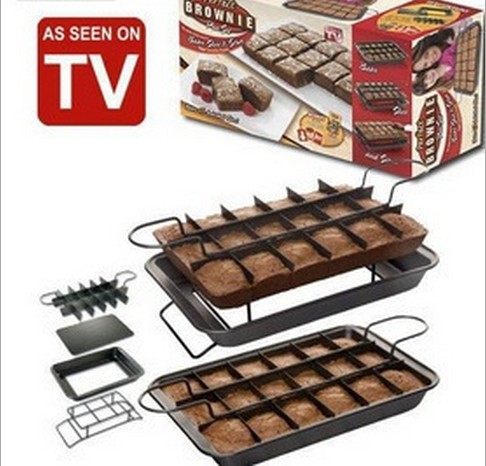 TV Shopping BROWNIE Cake Baking mould Bread cutting pastry kitchen supplies