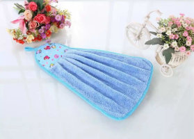 Hand Towel Thickened And Absorbent Non-Oil Kitchen Towel Dish Towel Rag Hand Towel Can Be Hung Cloth