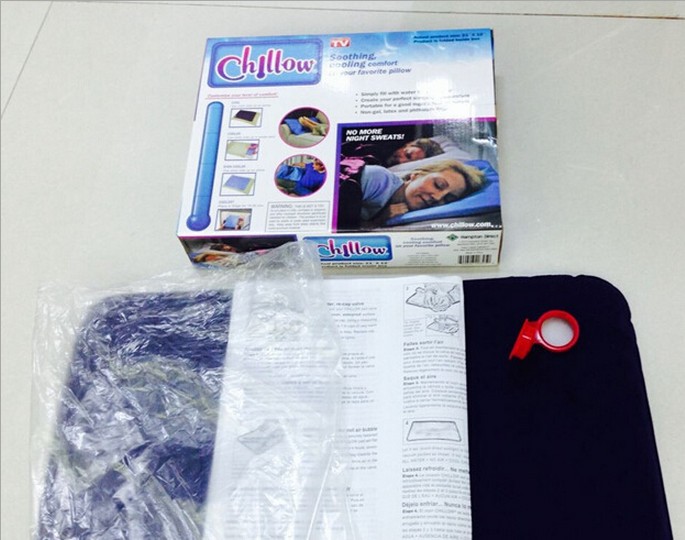 Chillow TV Water Pillow Water Bag Comfort Cool Cooling pillow health ice pad