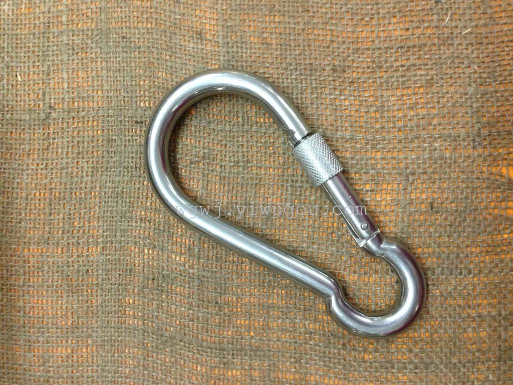 No. 6 iron gourd-shaped climbing buckle with nut spring hook, 6*60mm Application Scenario