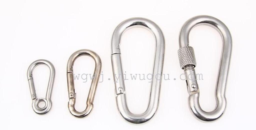 No. 6 iron gourd-shaped climbing buckle with nut spring hook, 6*60mm details Picture