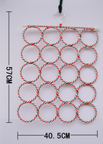Multi-function silk scarf rack 20 coils 24 coils 28 coils