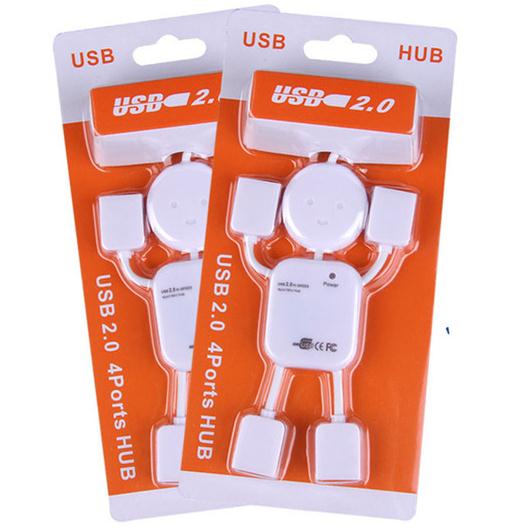 可爱人形HUB电脑扩展接口 高速USB2.0分线器 一分四口