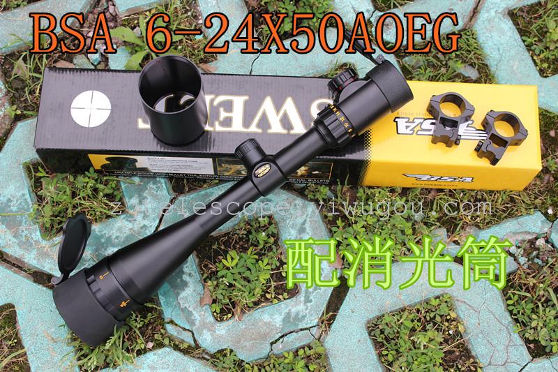 BSA scope 6-24X50AOEG gold print manual transfer free shipping