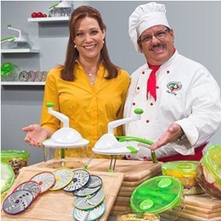 Multi-functional cutter German quality 16-piece ROTO CHAMP salad machine