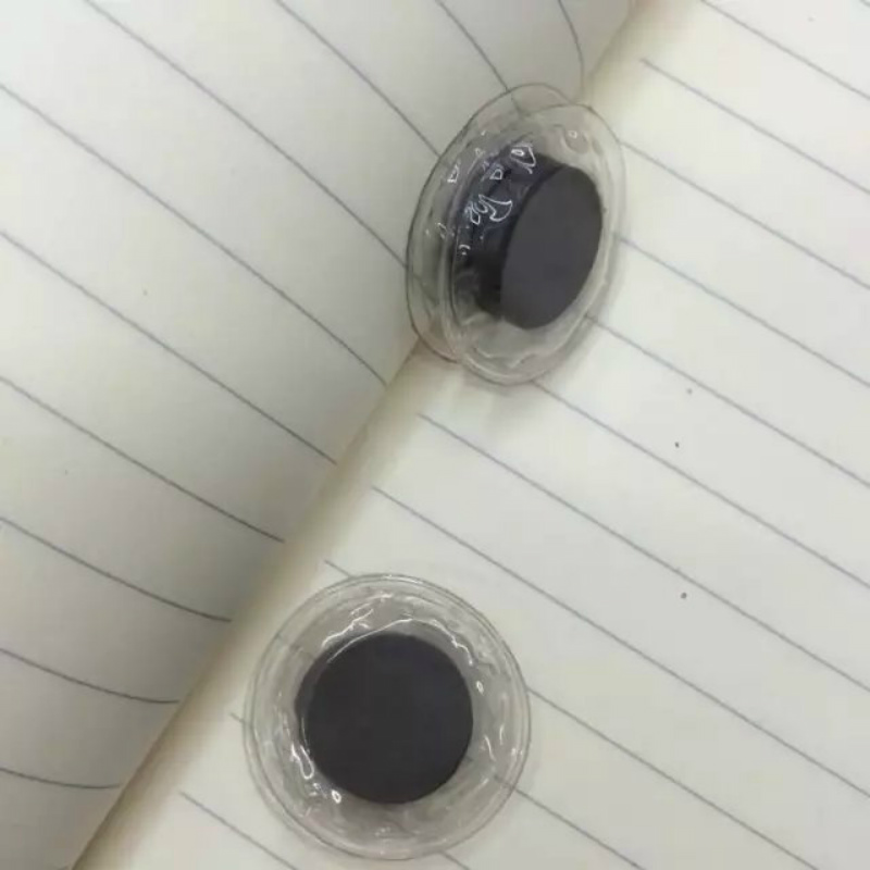 圆形磁铁 铁氧体圆片 塑封PVC磁铁细节图