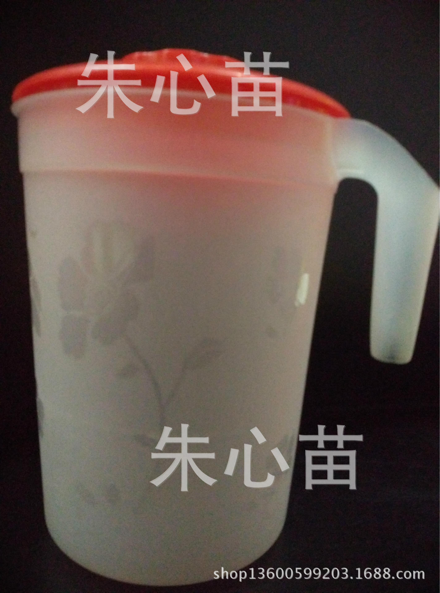 厂家直销 塑料 水壶 茶水壶 耐热 可拆洗 超大容量水壶带盖细节图