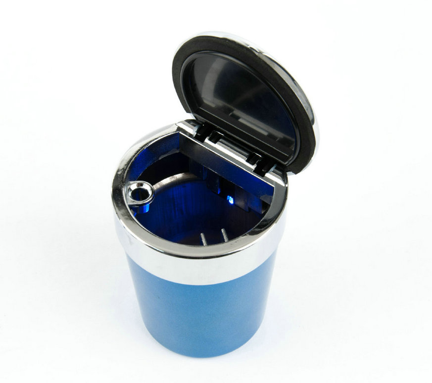 精品车载烟灰缸 杂物罐 汽车用烟灰缸不锈钢内胆汽车内饰用品细节图