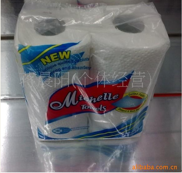 Kitchen paper is exported to Europe, America and the Middle East. Each pack of kitchen toilet paper is 2 rolls Specification image