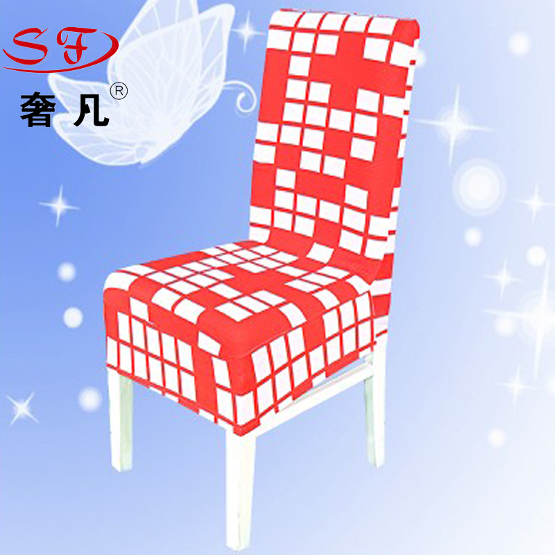 奢凡酒店用品弹力椅套半包椅子套花型座套定制产品图