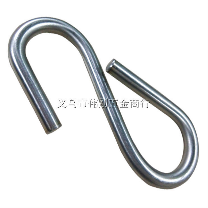 定制S钩铁镀锌S钩 S型起重吊钩现货供应S钩8MM