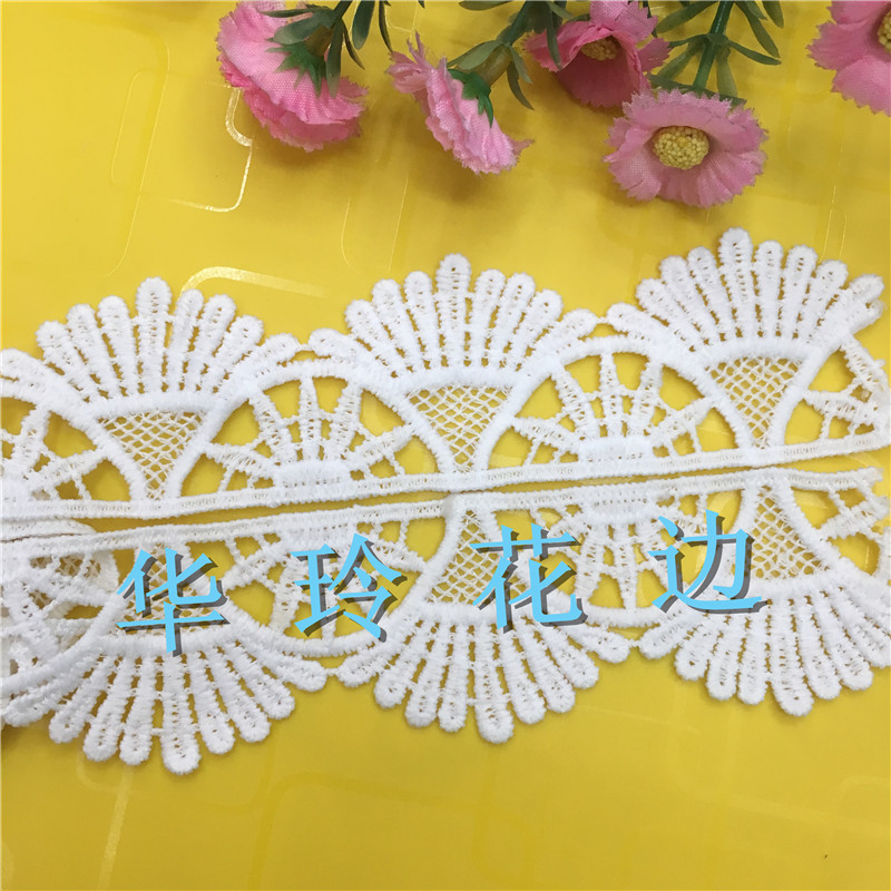 Lace, water-soluble lace, cotton thread, lace, lace, clothing, shoes, hats, curtains, sofas, textile accessories Specification image