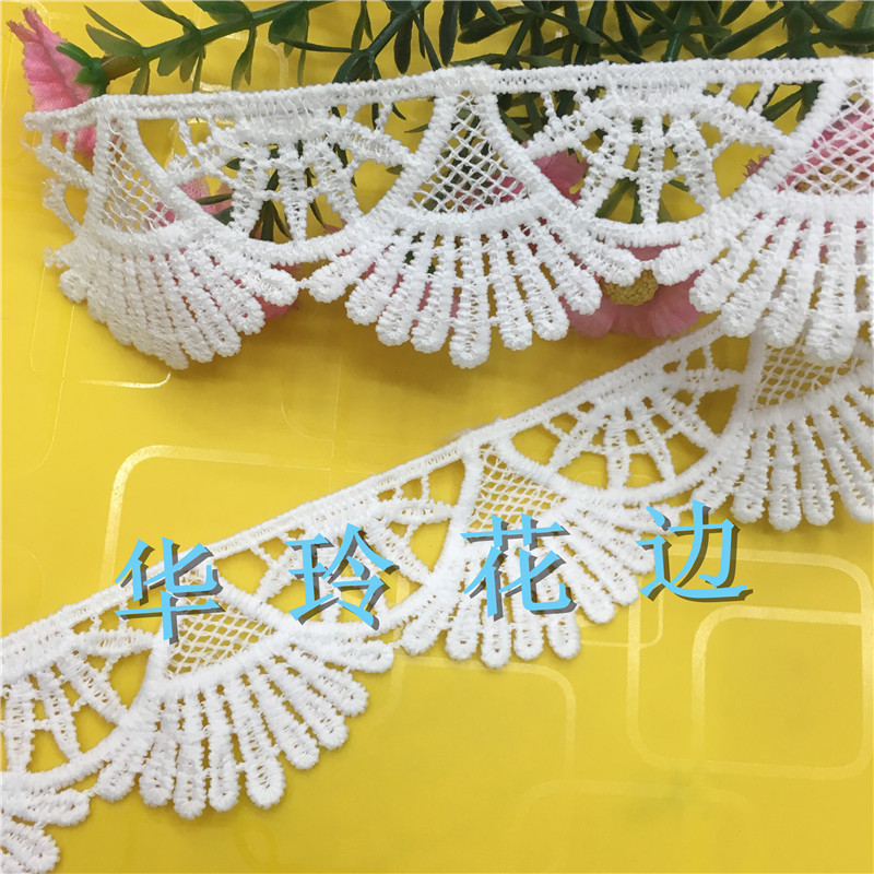 Lace, water-soluble lace, cotton thread, lace, lace, clothing, shoes, hats, curtains, sofas, textile accessories details Picture