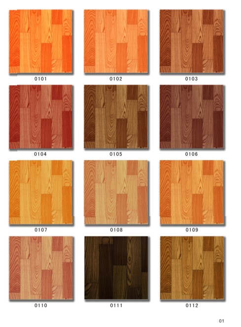 Wood grain floor leather waterproof easy to clean suitable for rooms, hotels, offices, factories and so on thumbnail