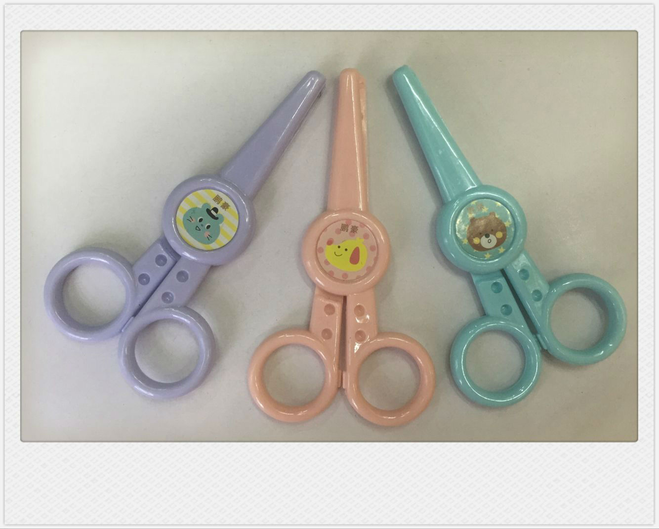 Penghao Dika domestic sales student scissors, safety scissors, plastic safety lace scissors, children's hand scissors