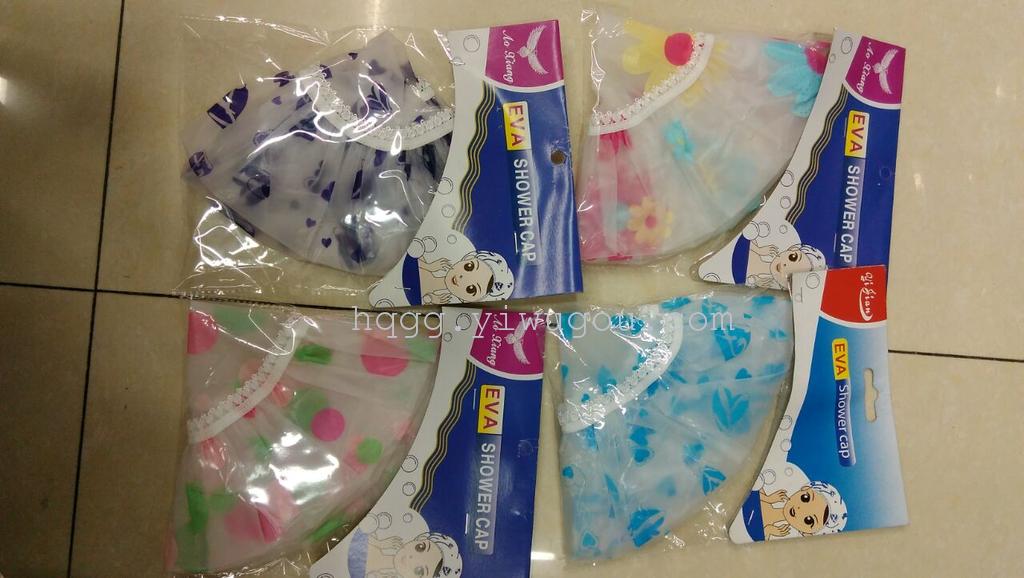 花EVA浴帽细节图