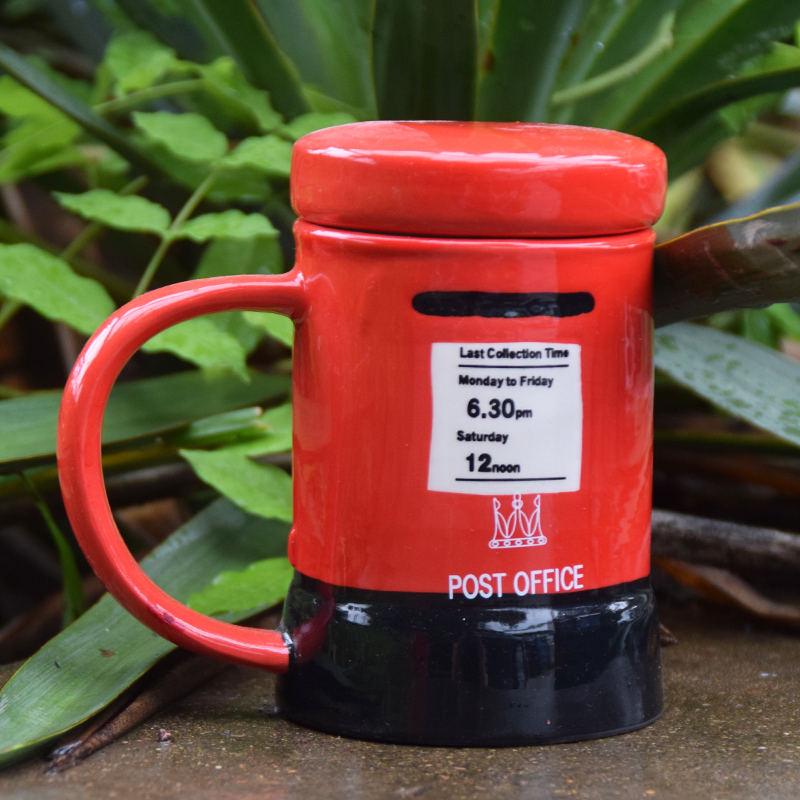 Postal cylinder ceramic cup