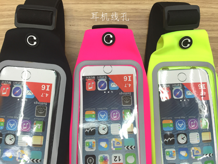 Outdoor sports cycling sports waist bag, waterproof, reflective, mobile phone window, touch screen, customizable LOGO details Picture