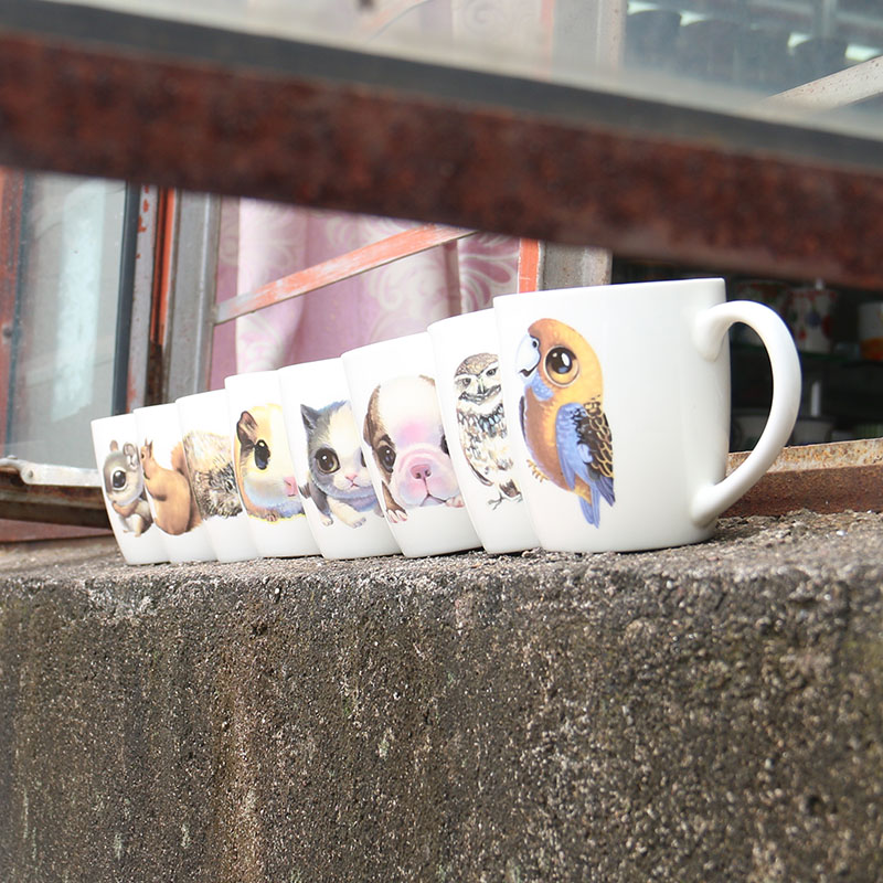 Sanyi Ceramic Cartoon animal mugs, student and office worker cups, coffee ceramic cups Application Scenario