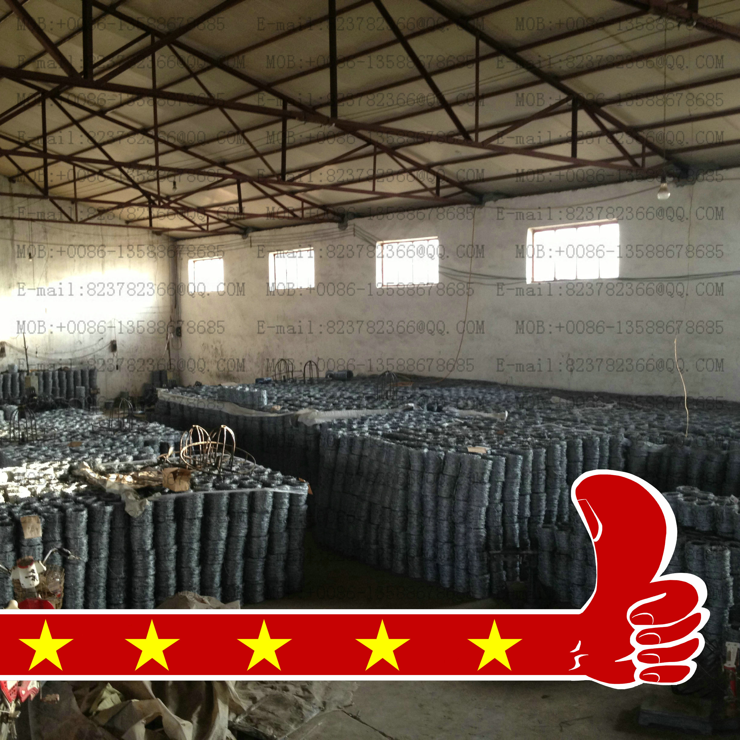 Wire, barbed rope, barbed wire, barbed wire, power grid isolation protection thumbnail
