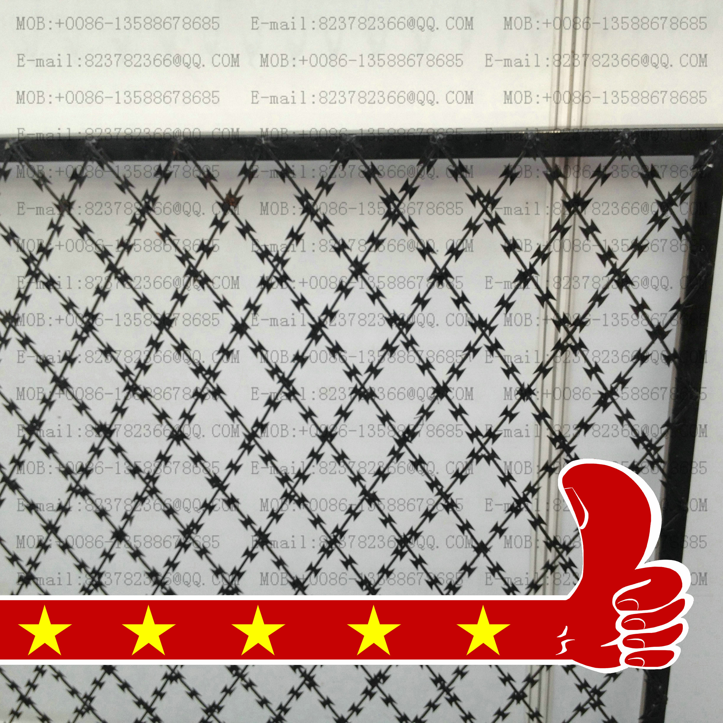 Red Dragon blade barbed wire blade barbed rope spiral cross belt blade Razor wire belt blade thumbnail