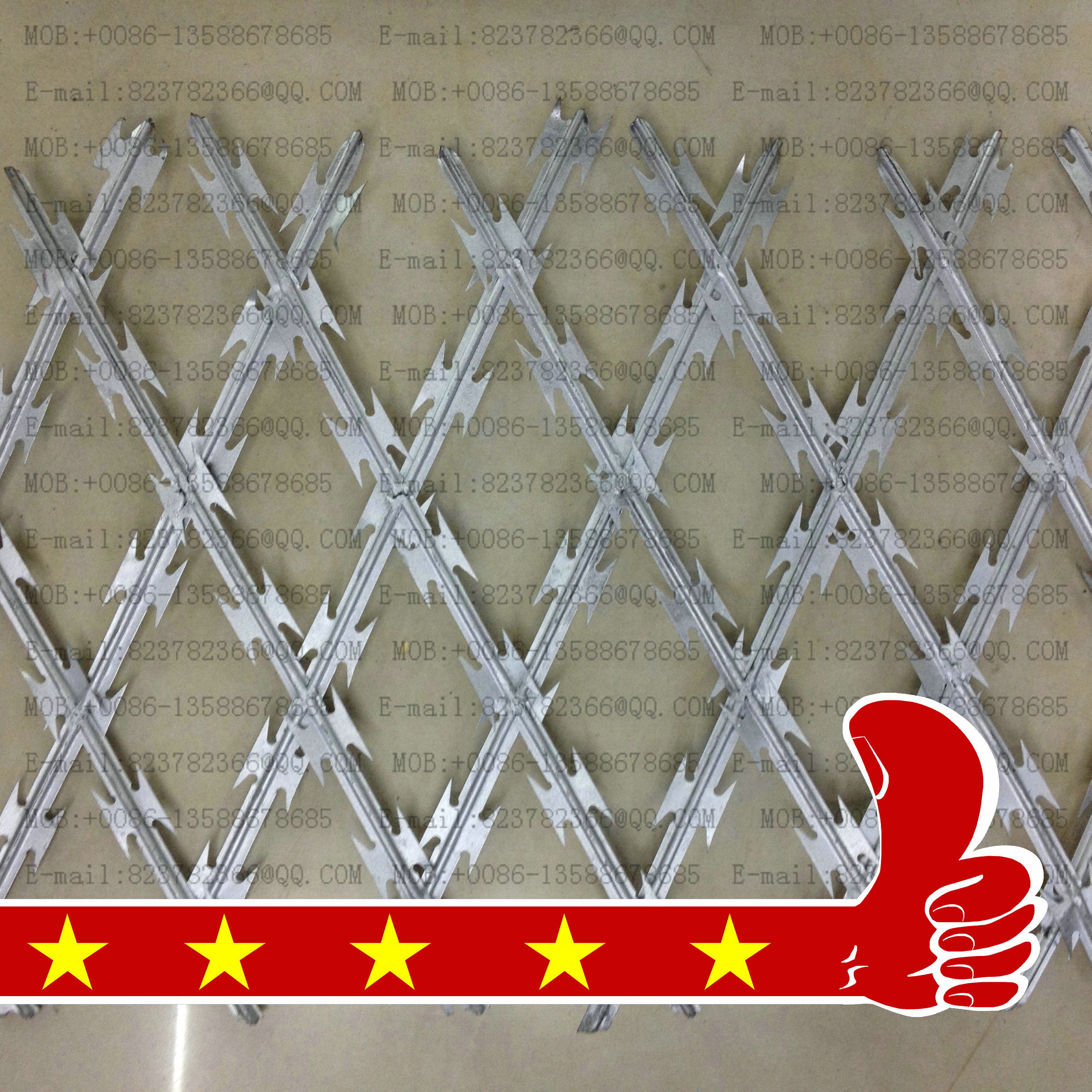 Blade Barbed wire blade Barbed rope spiral cross ribbon Blade Blade Barbed wire blade
