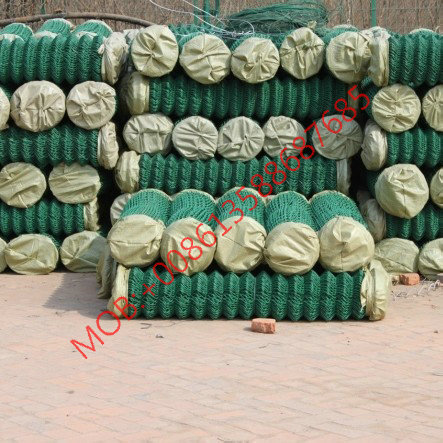 44PVC wire mesh stadium fence, exit fence net, hook mesh, diamond mesh factory Specification image