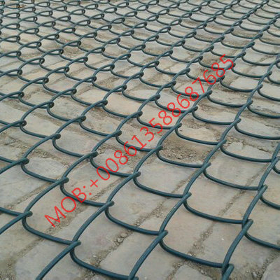 44PVC wire mesh stadium fence, exit fence net, hook mesh, diamond mesh factory details Picture